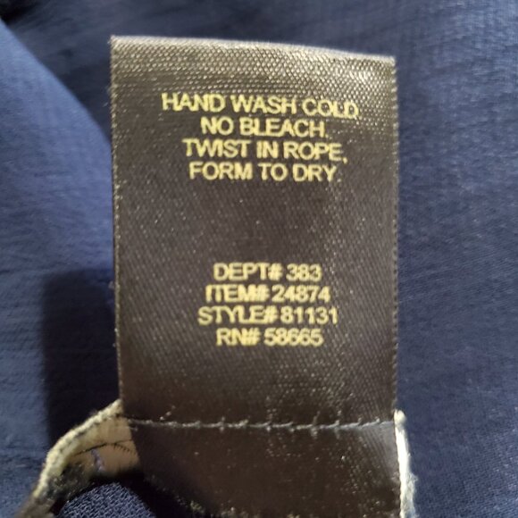 Lola P Floral Maxi Asymmetrical Handkerchief Flowy Dress Size Medium - Picture 10 of 13